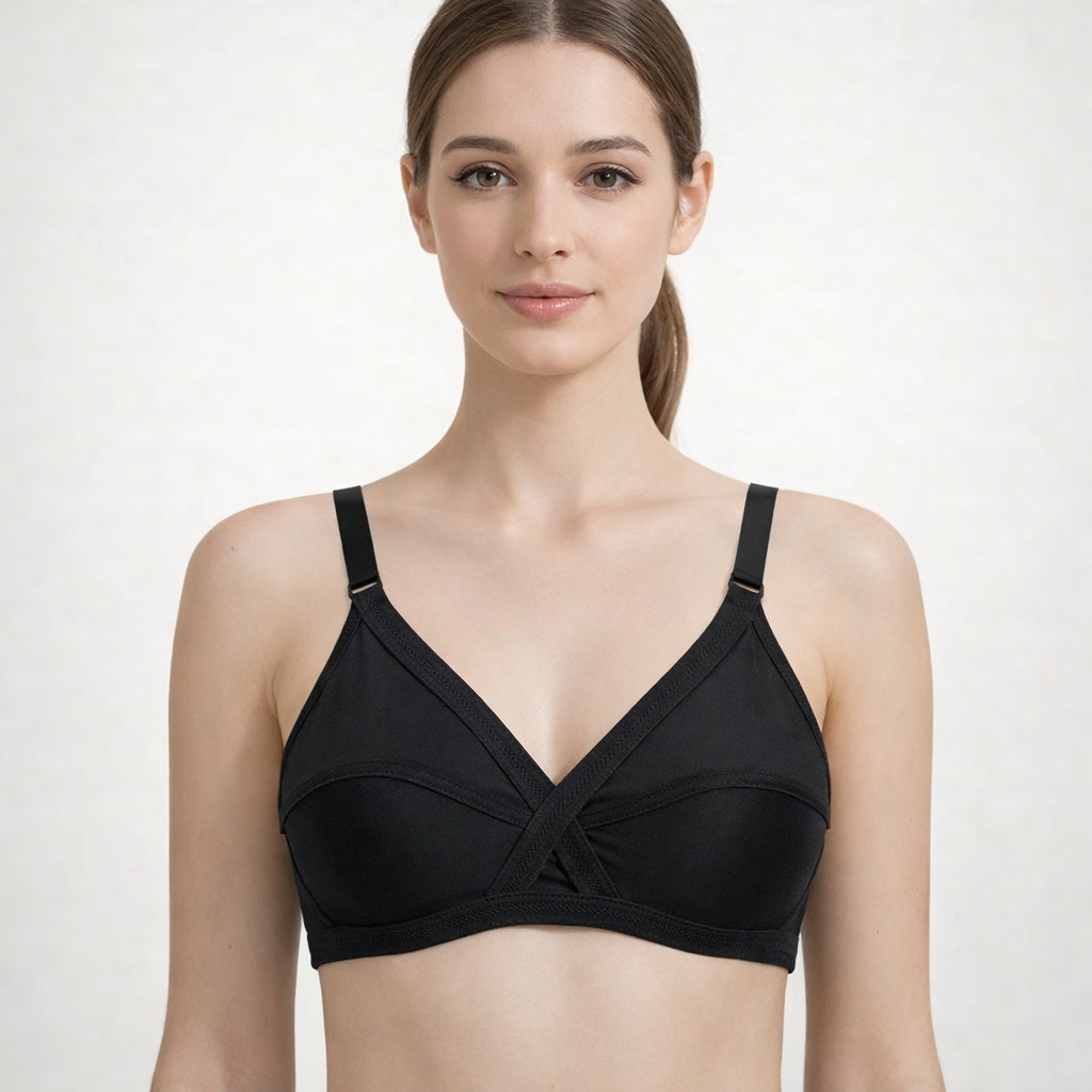 Pack of 2 Cotton Plain Non-Padded Bras | Soft & Breathable
