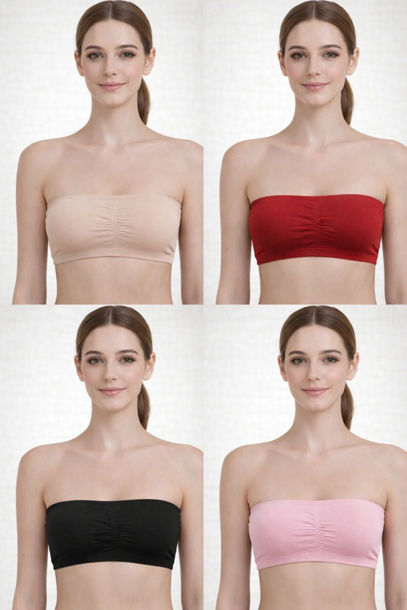 Pack of 3 Strapless Non-Padded Bras