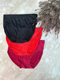 Cotton Plain Underwear Panties – Pack of 3 / 5 | Soft & Breathable