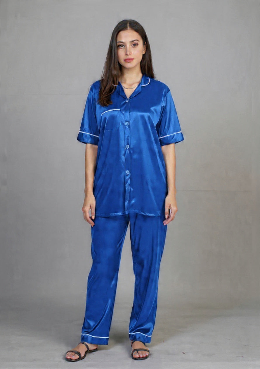 2-Piece Jersey Silk Pajama Nightwear Set