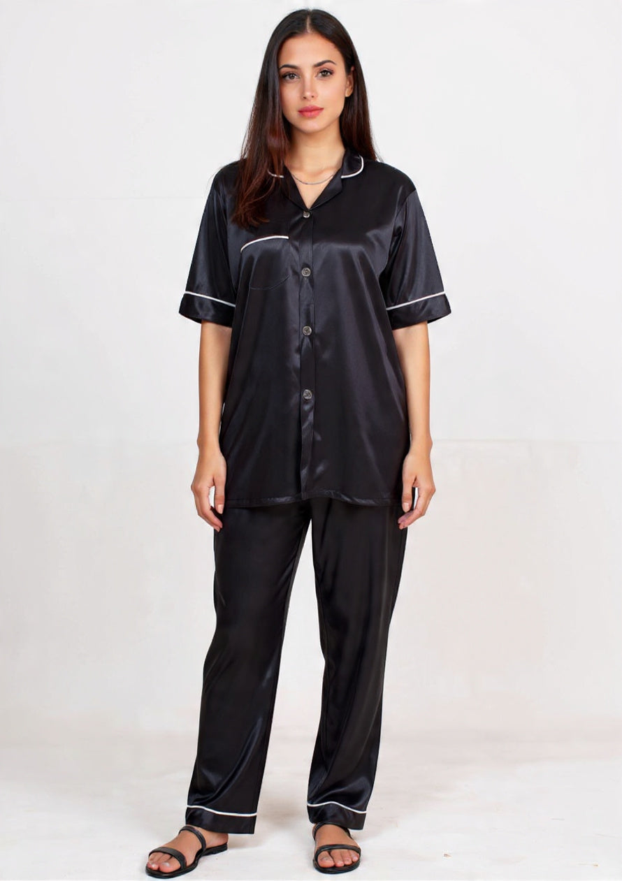 2-Piece Jersey Silk Pajama Nightwear Set