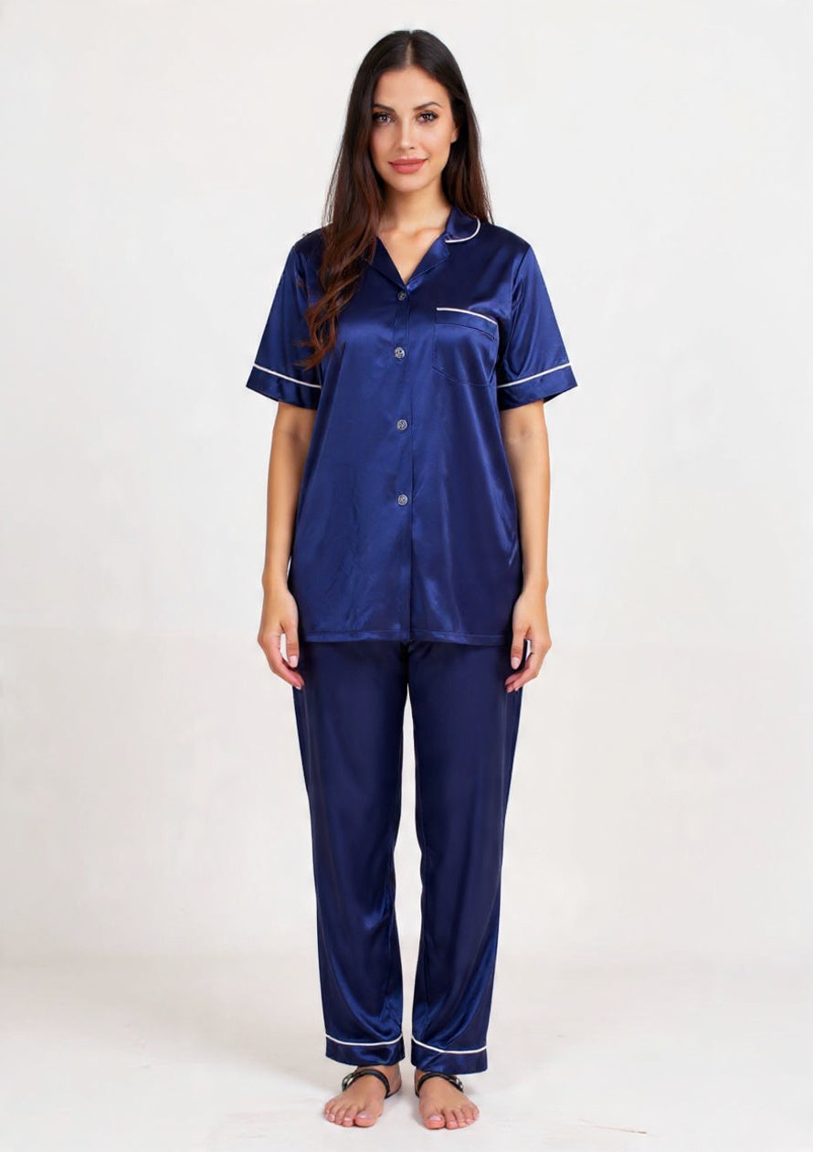 2-Piece Jersey Silk Pajama Nightwear Set